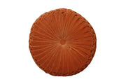 Velvet Round Cushion Rust