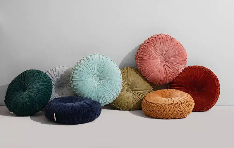 Velvet Round Handmade Pillow
