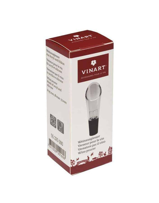 Easy acrylic wine pourer and aerator. Perfect for aerating your bottle of wine