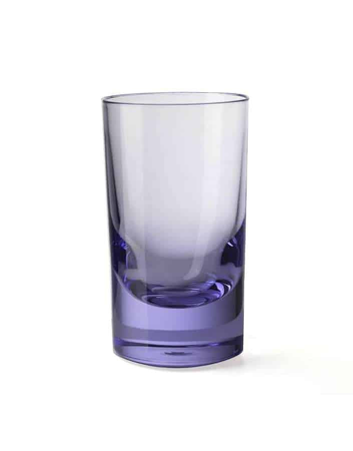 lilac acrylic whiskey tumbler Mario Luca giusti