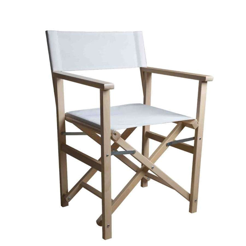 White Folding Director's Chair