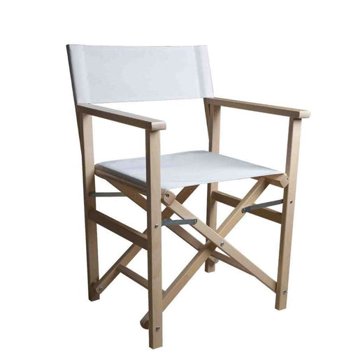 White Folding Director's Chair