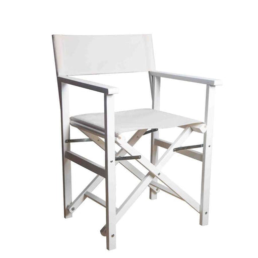 White Folding Director's Chair
