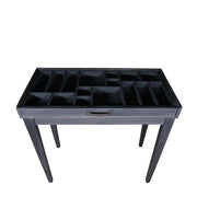 Wooden And Glass Expositive Half-Table