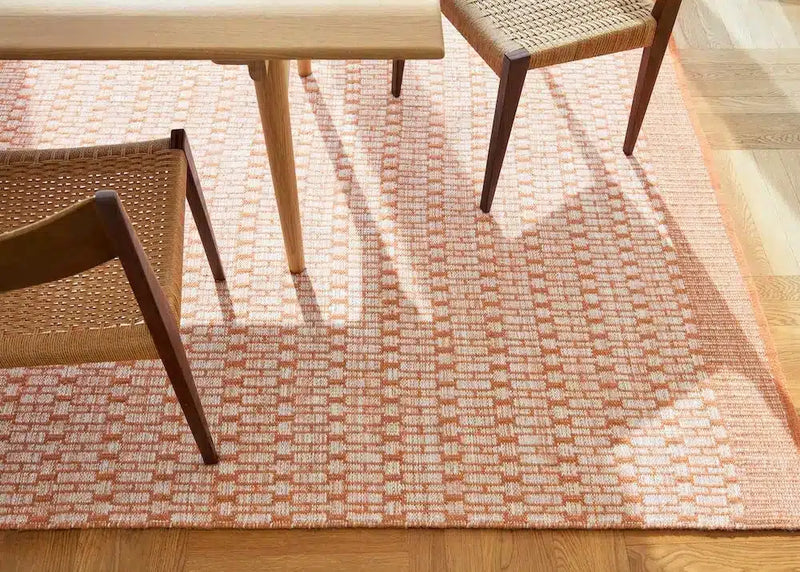 Wool Rug Mahi - Off White/Orange