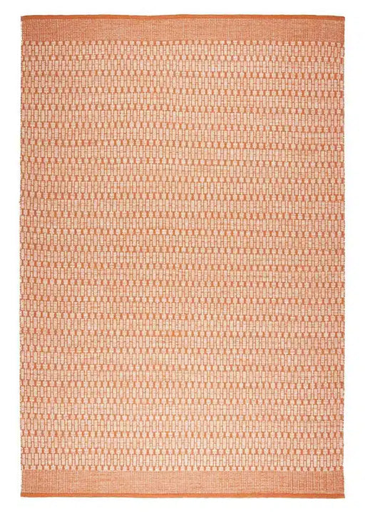 Wool Rug Mahi - Off White:Orange