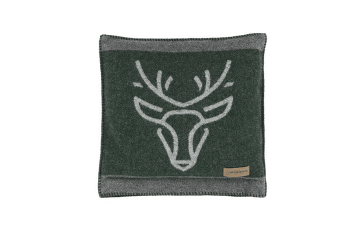 Green Deer Head Cushion