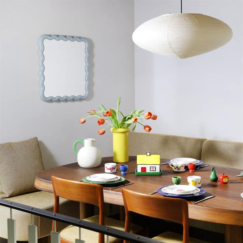 Zigzag Mirror - Grey