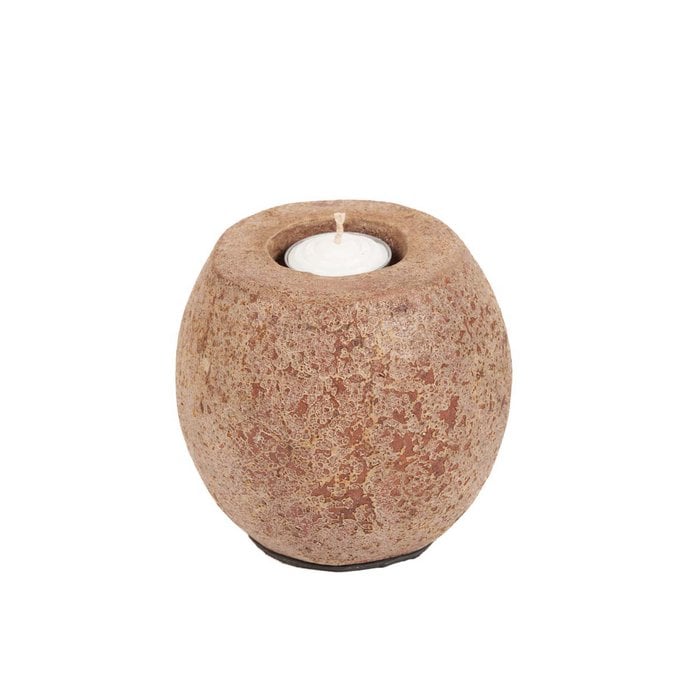 The Cavestone Candle Holder - Brown