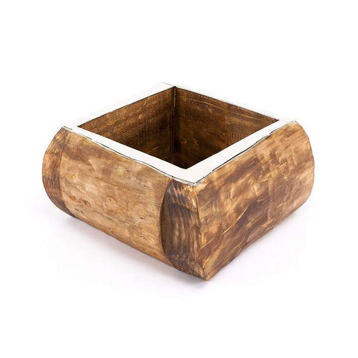 natural wooden planter airedelsur