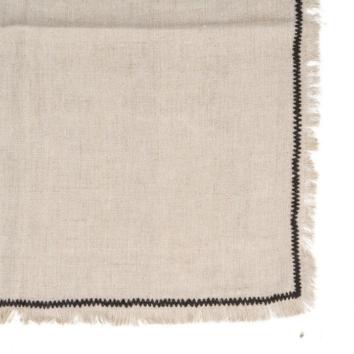 The Tuscany Napkin - Natural Black - 45x45