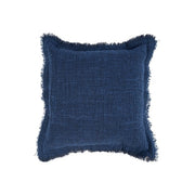 The Azure Fringe Cushion Cover - Indian Blue