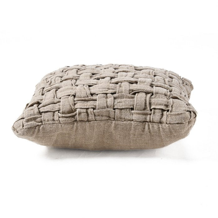 The Linen Crosier Cushion Cover - Natural