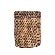 The Rattan Canister - Natural Brown