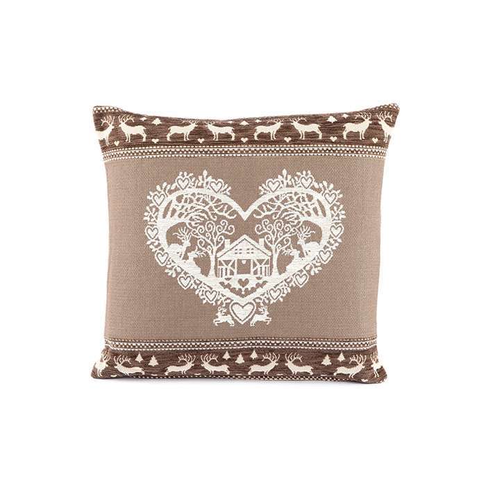 Snow Heart Cushion 45x45