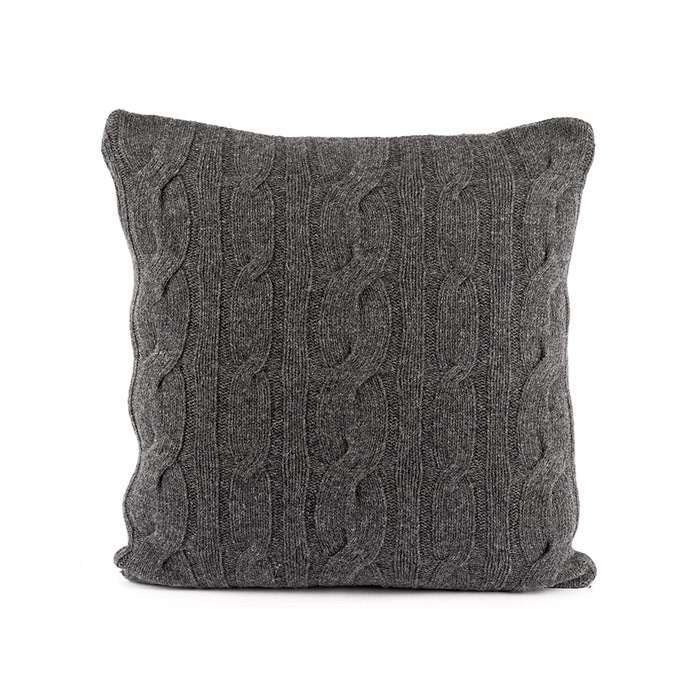 Wool Cushion - Charcoal Grey