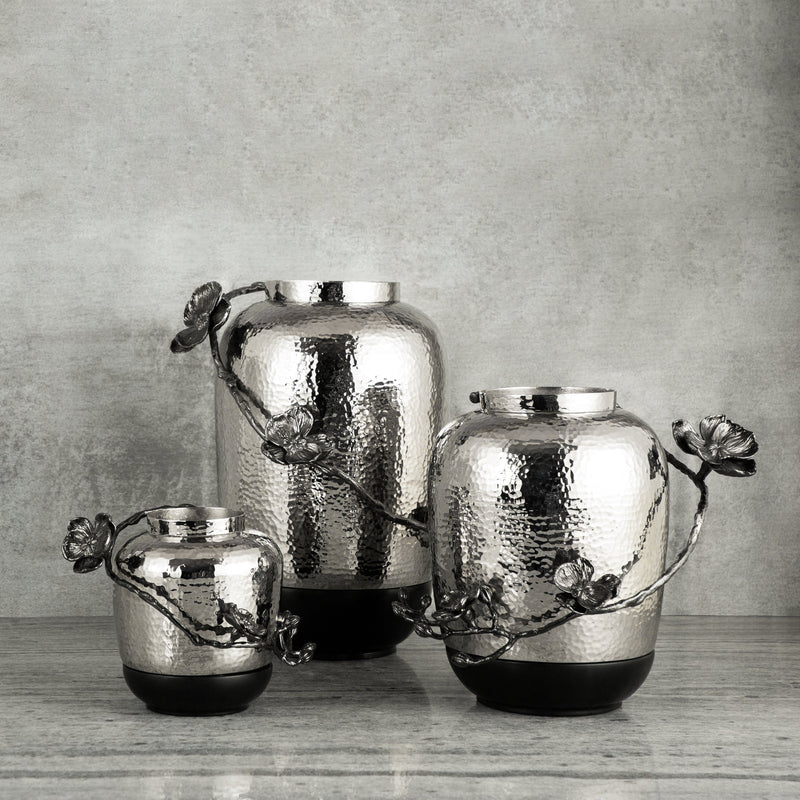 Black Orchid Marble Vase