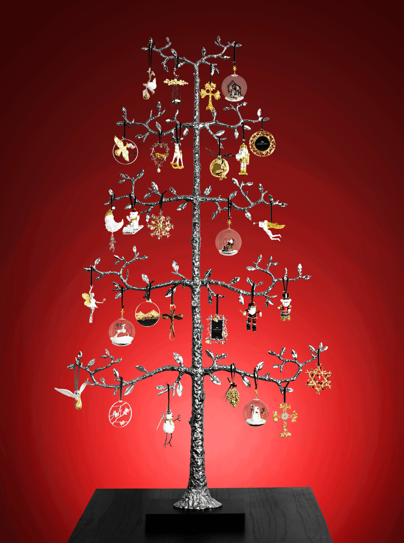 Espalier Christmas Ornament Tree