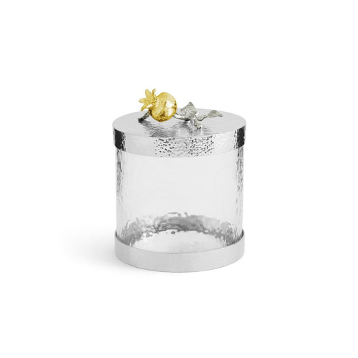 Pomegranate Silver & Gold Canister