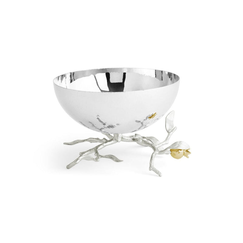 Pomegranate Silver & Gold Small Bowl