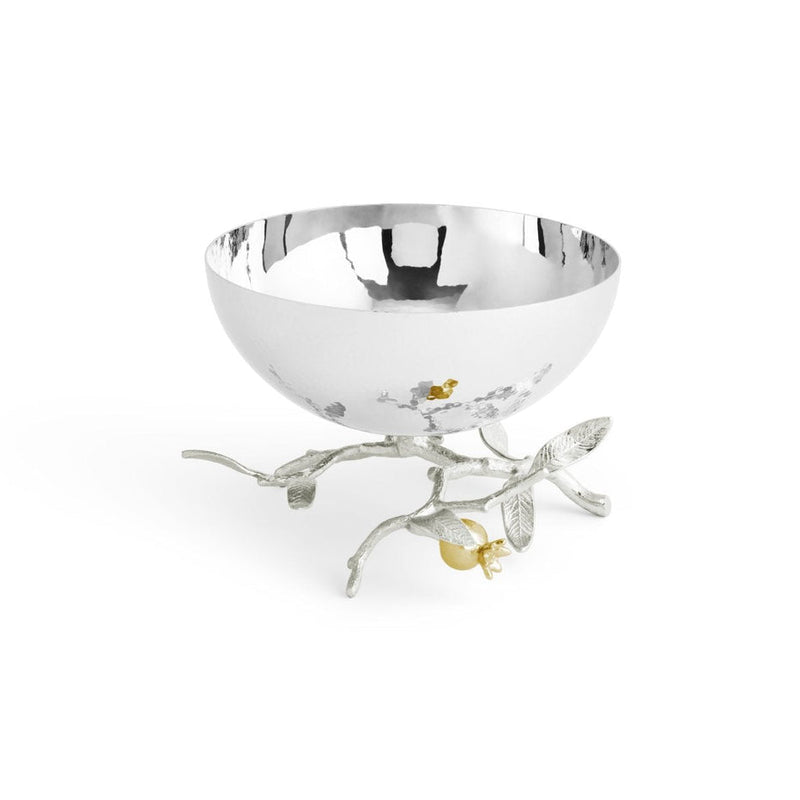 Pomegranate Silver & Gold Small Bowl