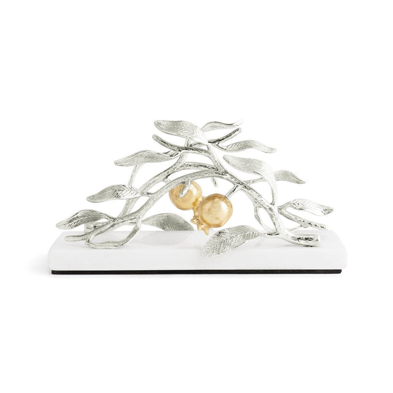 Pomegranate Silver & Gold Vertical Napkin Holder