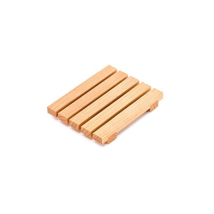 Beech wood soap dish