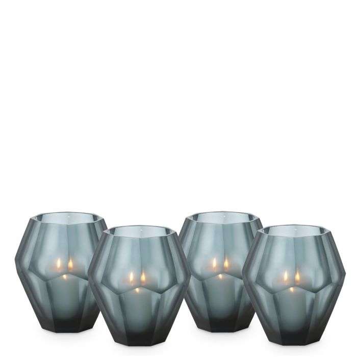 Tealight holders blue candle