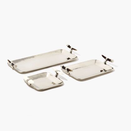 Airedelsur white and metal tray