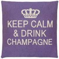 keep calm and drink champagne purple beige collection