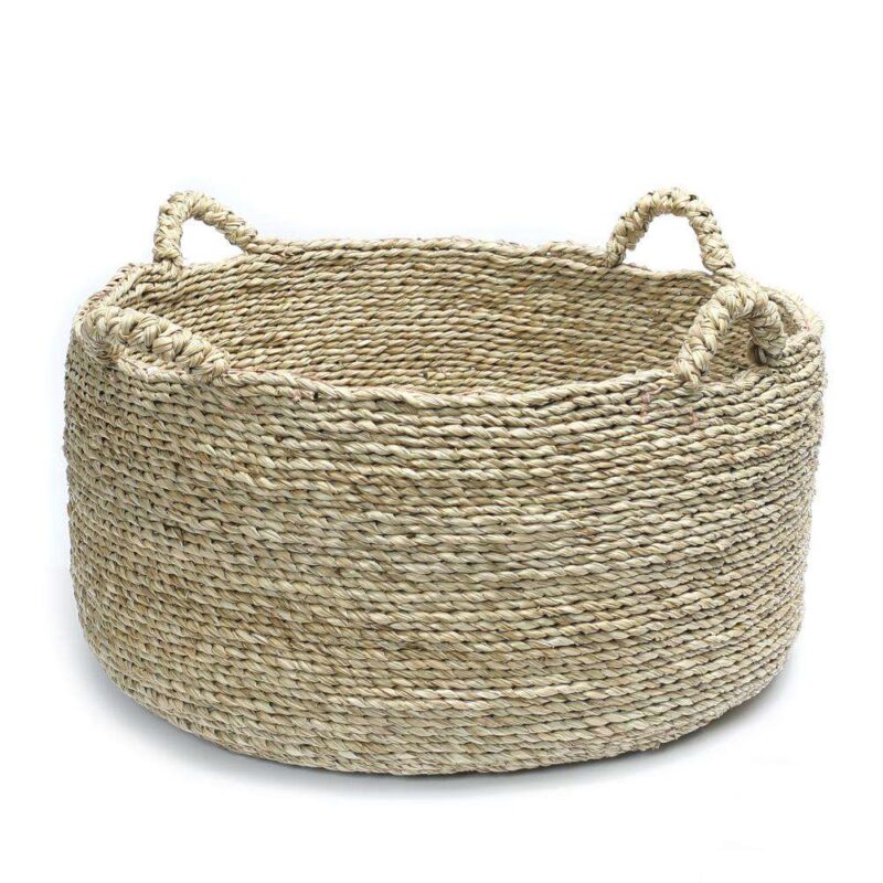 natural seagrass handwoven basket set of 3 Bazar Bizar