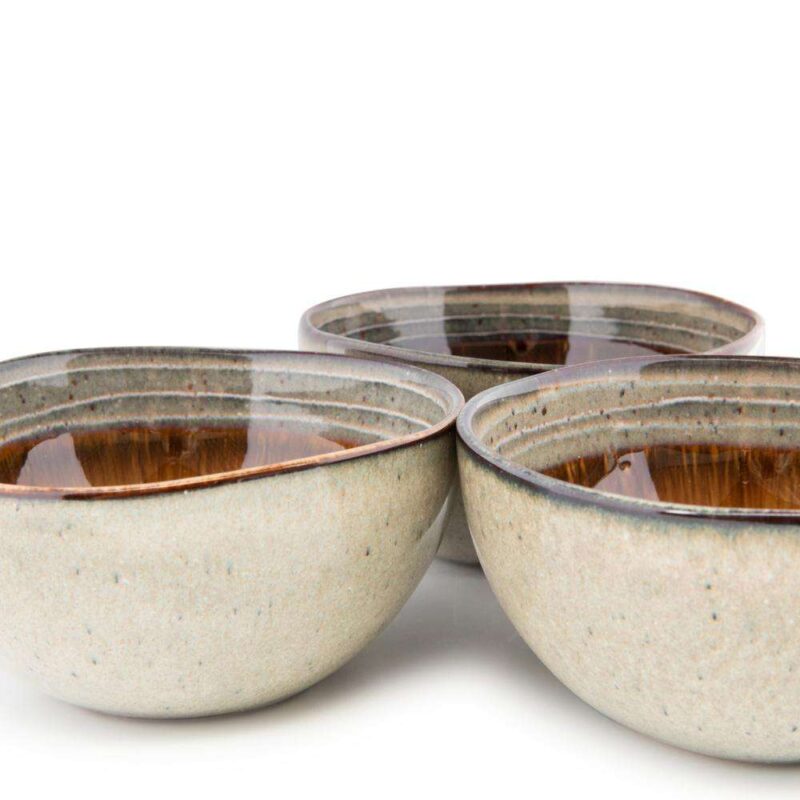 Portuguese porcelaine ceramic cereal bowl set of 6 Bazar Bizar
