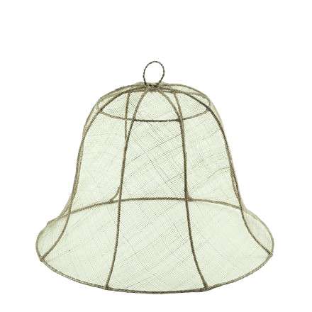 Maxi white linen Food cover in abaca net. Suitable outdoor to protect food from insects or leaves. Practical, elegant and light. Fiorira un Giardino