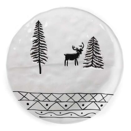 Plate with Deer Dolomite