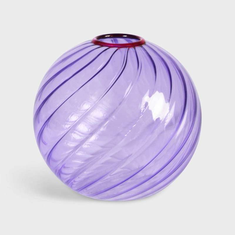 Purple Spiral Vase