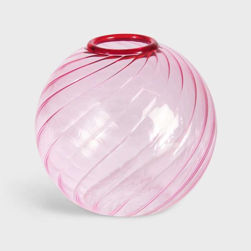 Pink Spiral Vase