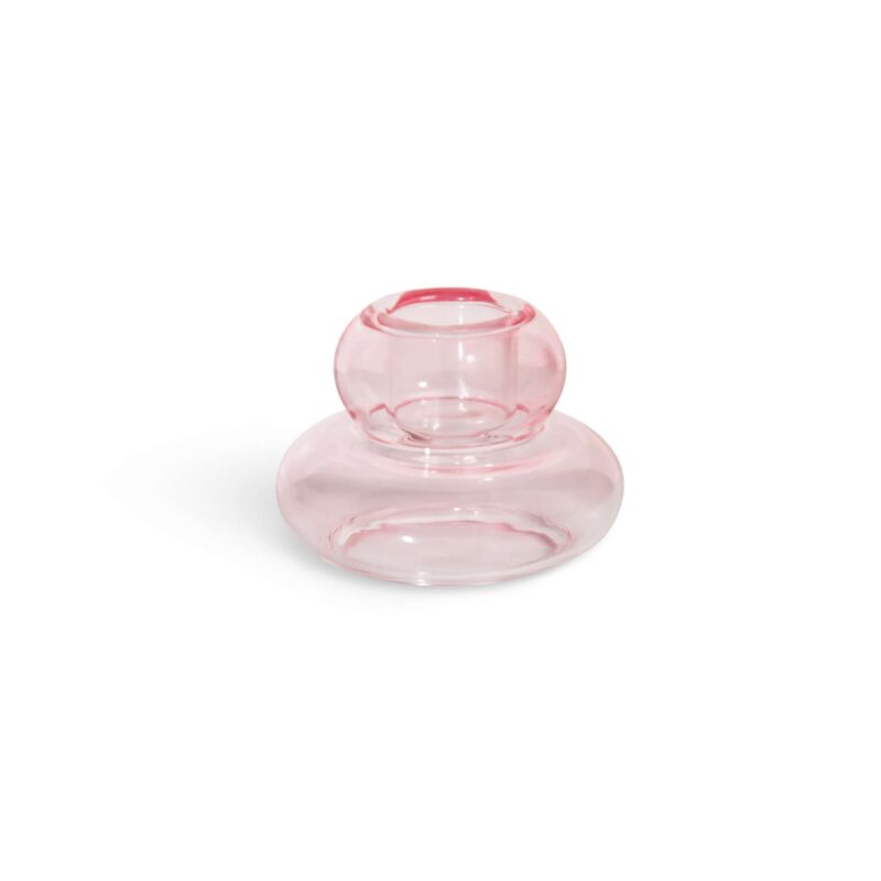 Pink Whipped Candle Holder