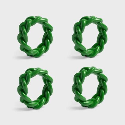 Green Braid Napkin Ring