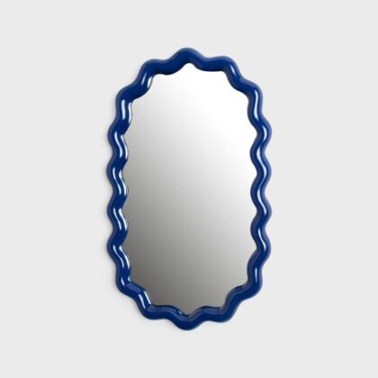 Blue Zigzag Mirror
