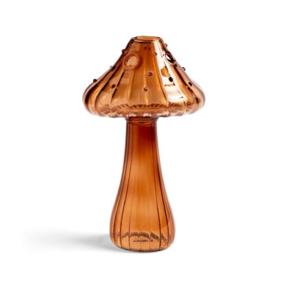 Vase champignon marron