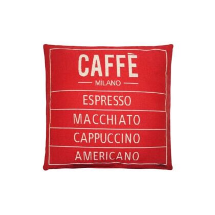 Caffé cushion red