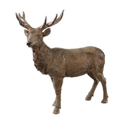 Large Brown Deer Figure