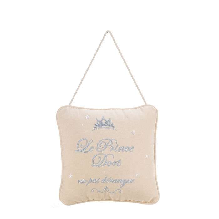 "Le Prince Dort..." Embroidered Pillow