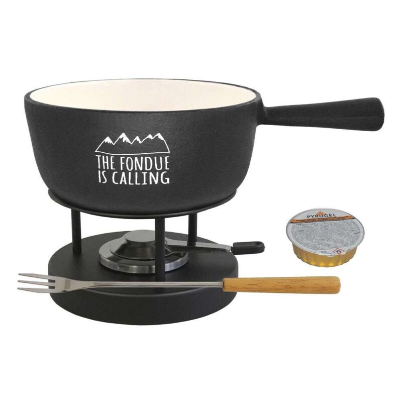 black fondue set