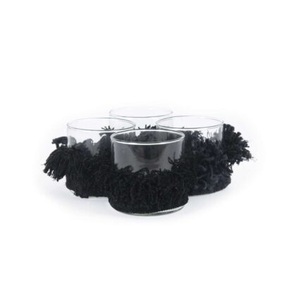 The Oh My Gee Candle Holder - Black Velvet - S