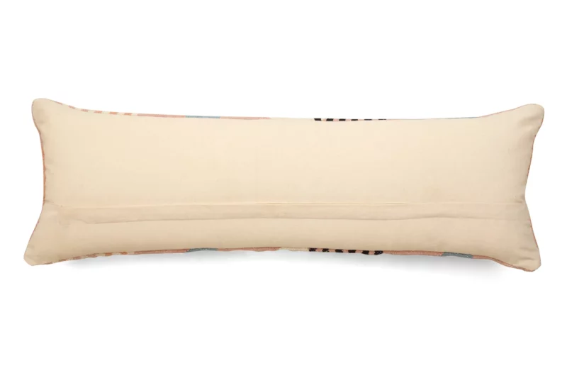 Handmade Circle Geo Lumbar Pillow, Multi-