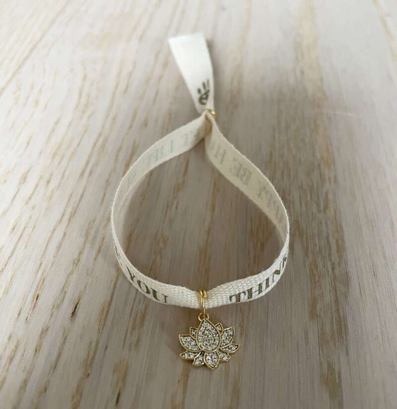 Lotus Ribbon Bracelet