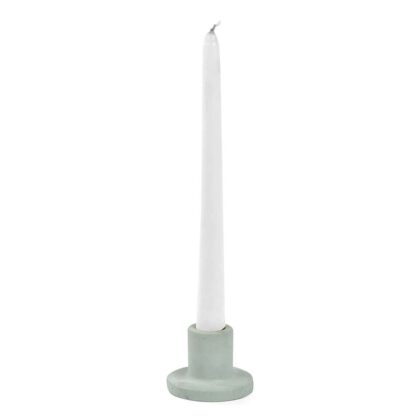 Minimalist Style Concrete Candle Holder - Green