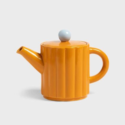 Orange Tube Teapot