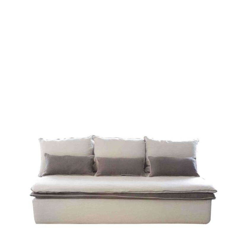 Linen Sofa With Cushions
